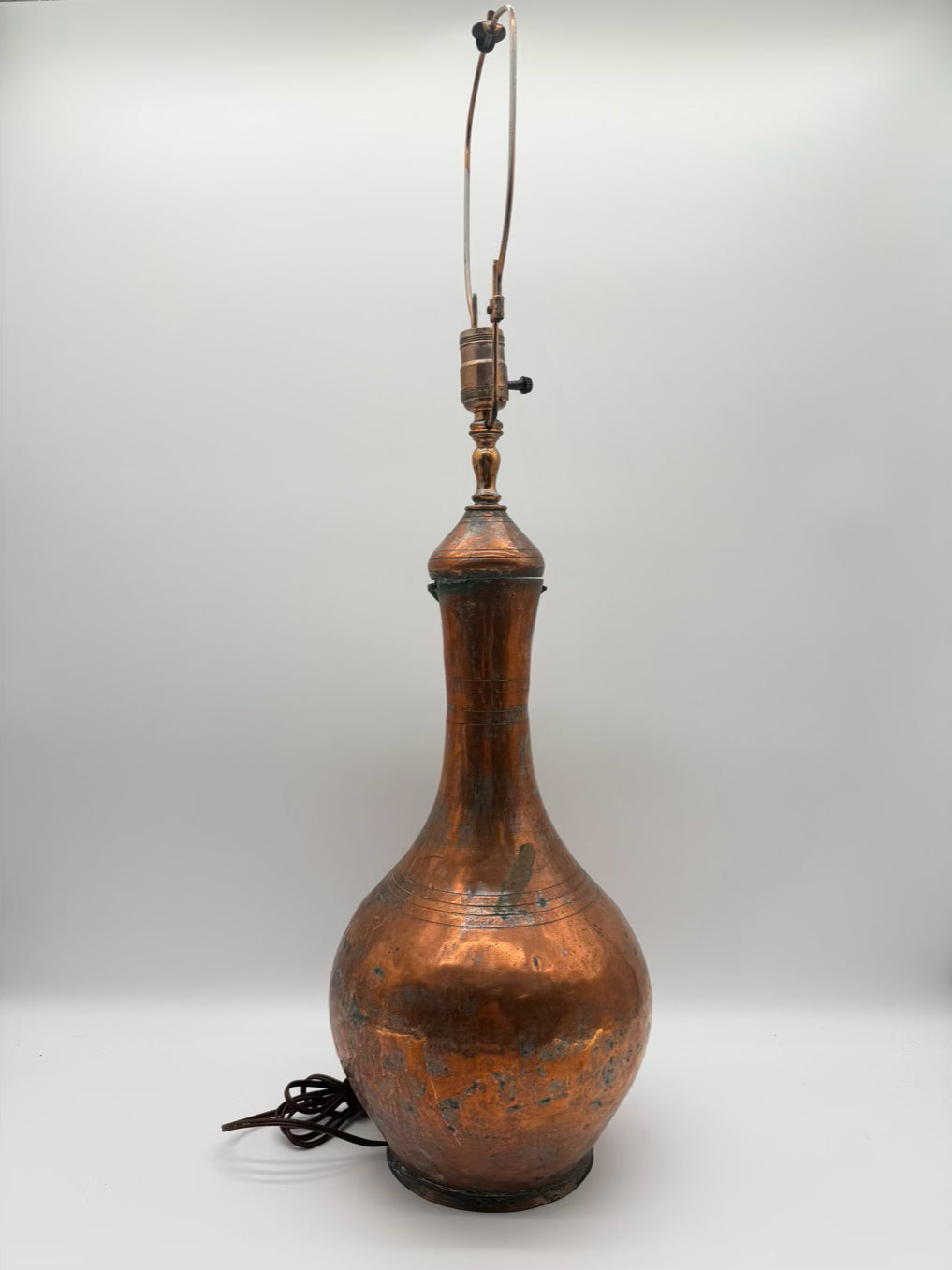 Copper Large Water Jug Lamp No Shade
