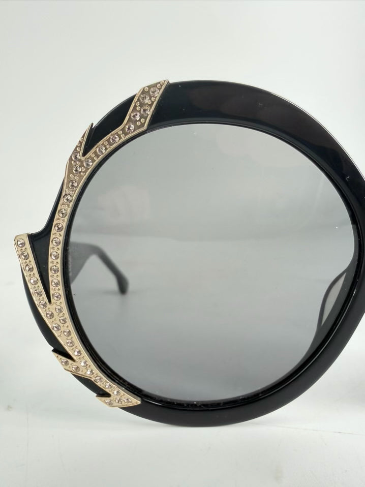 ALICE + OLIVIA Black & Gold Sunglasses