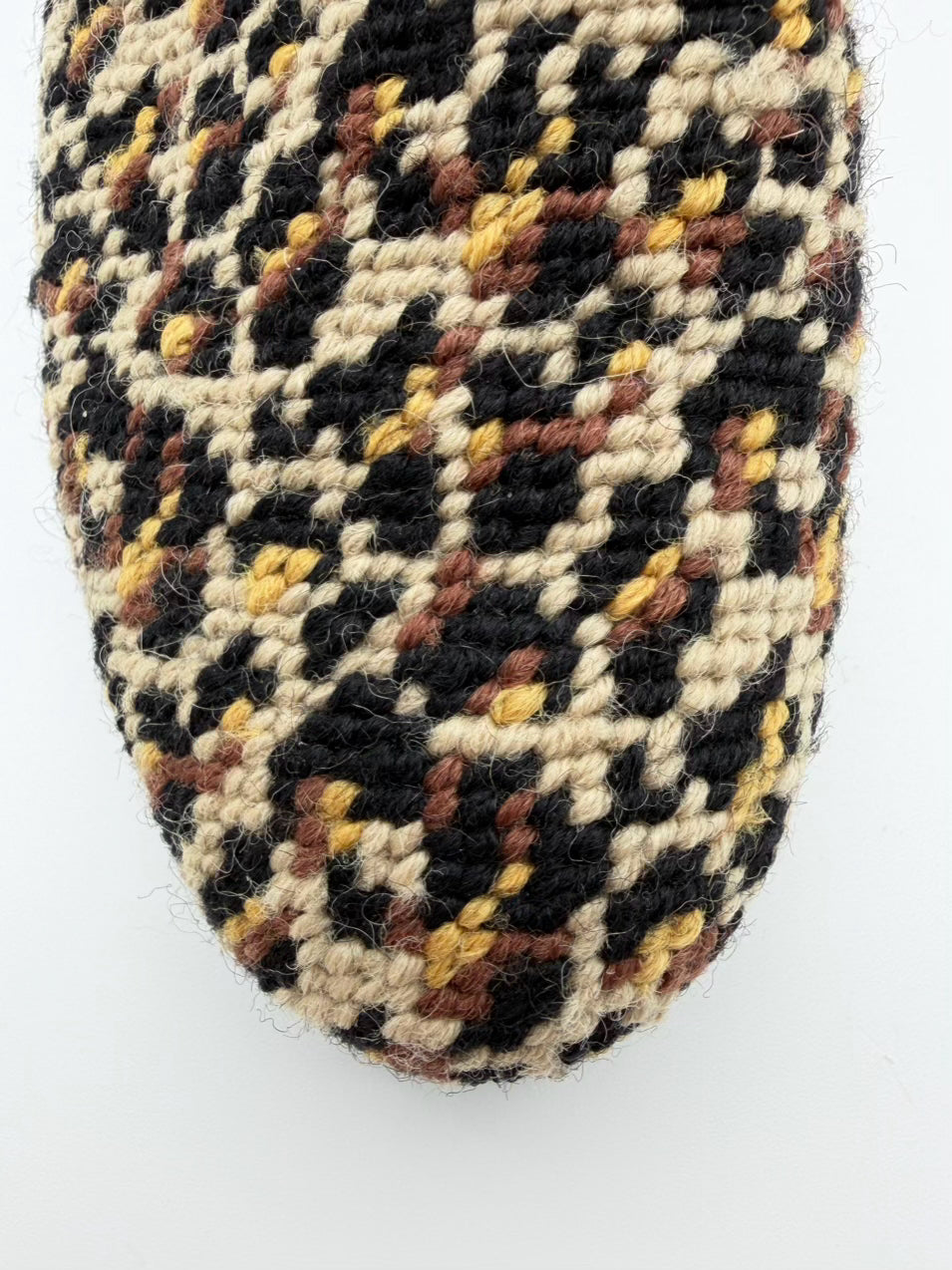 BY PAIGE WMNS Size 7.5 Brown & Cream Needlepoint Animal Print Loafers