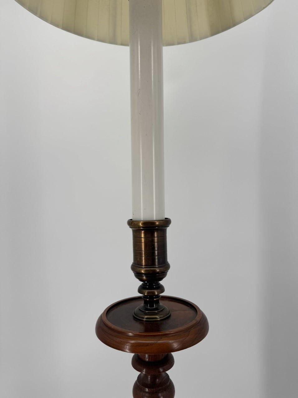 Wood Barley Twist Floor Lamp