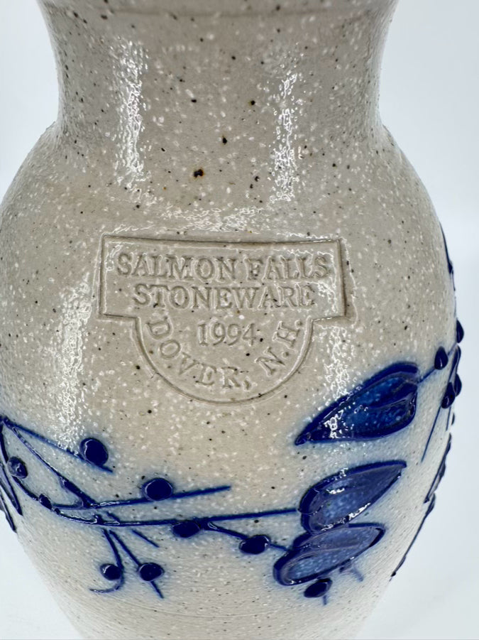 SALMON FALLS Gray & Blue Stoneware Jug