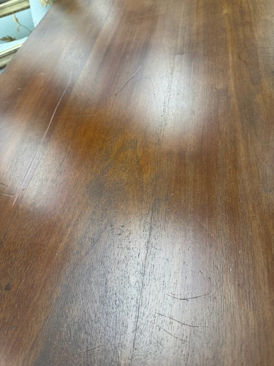 ANTIQUE Wood Lion Feet Desk