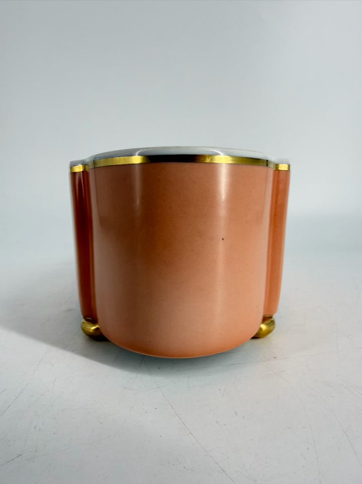 MOTTAHEDEH Peach Ceramic Vista Alegre Bowl