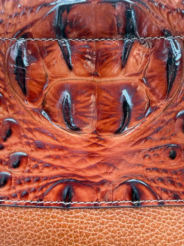 BRAHMIN Tansey Pecan Westerly Leather Purse
