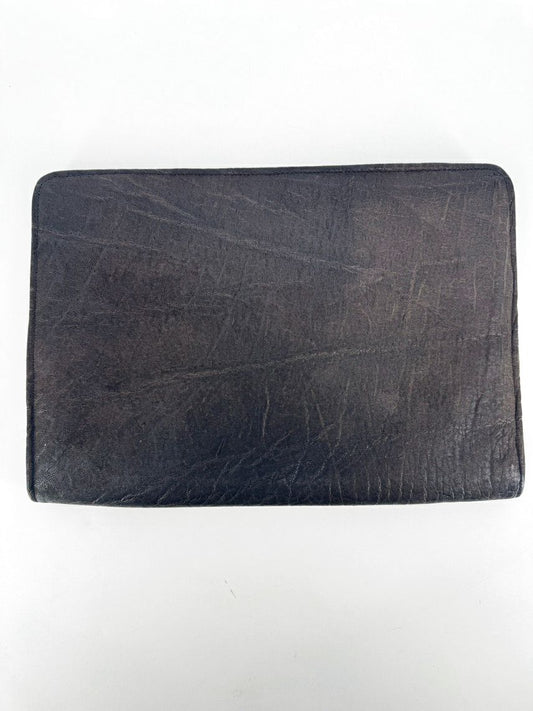 Embossed Leather Portfolio Organizer