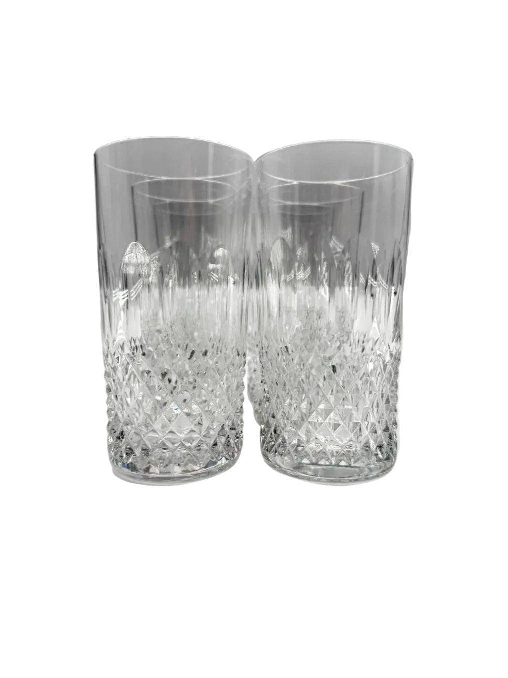 WATERFORD Colleen Short Stem Clear Crystal Set Of 6 Highball Glasses