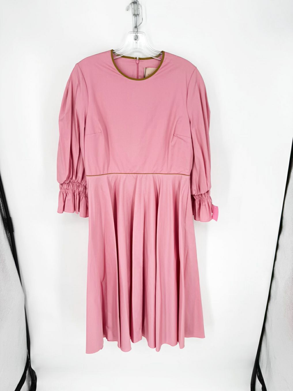 ROKSANDA Size Wmn's 14 Pink Balloon Sleeve Midi-Dress