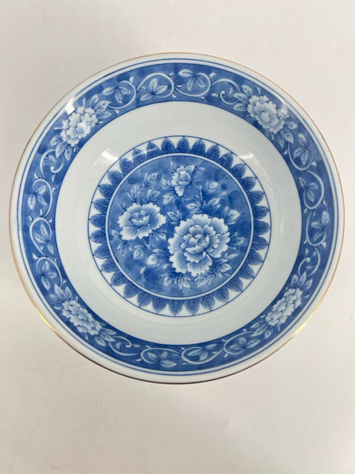 TIFFANY & CO. White & Blue Chinoiserie Bowl