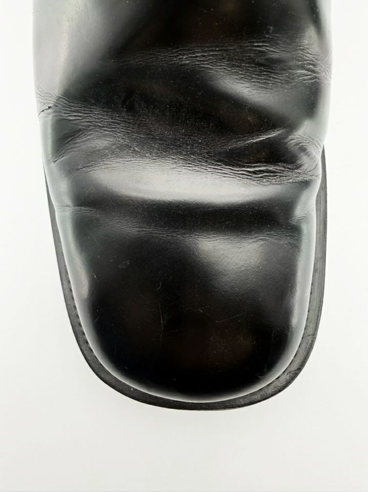 BARNEYS NEW YORK MENS Size 10.5 Black Leather Boots
