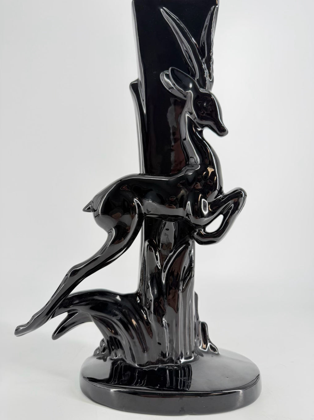 HAEGAR Black Gazelle Vase