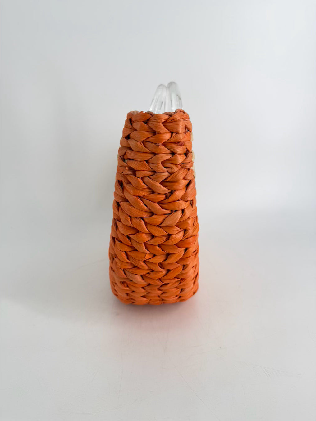 KATE SPADE Orange & Cream Straw Orange Slice Bag