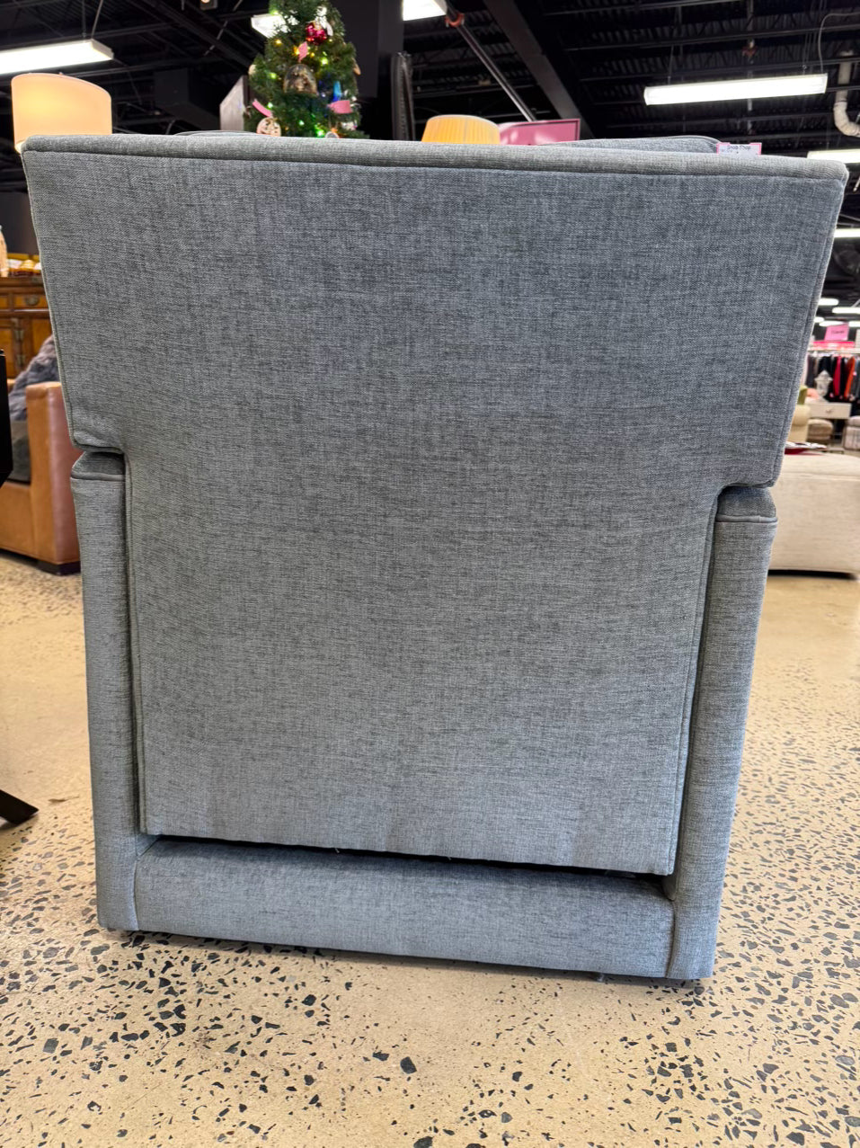 LEE INDUSTRIES Gray Swivel Recliner Chair