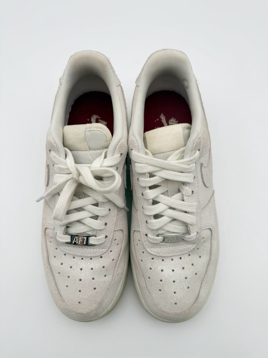 NIKE Air Force 1 Sparkle WMNS Size 8 White Sneakers