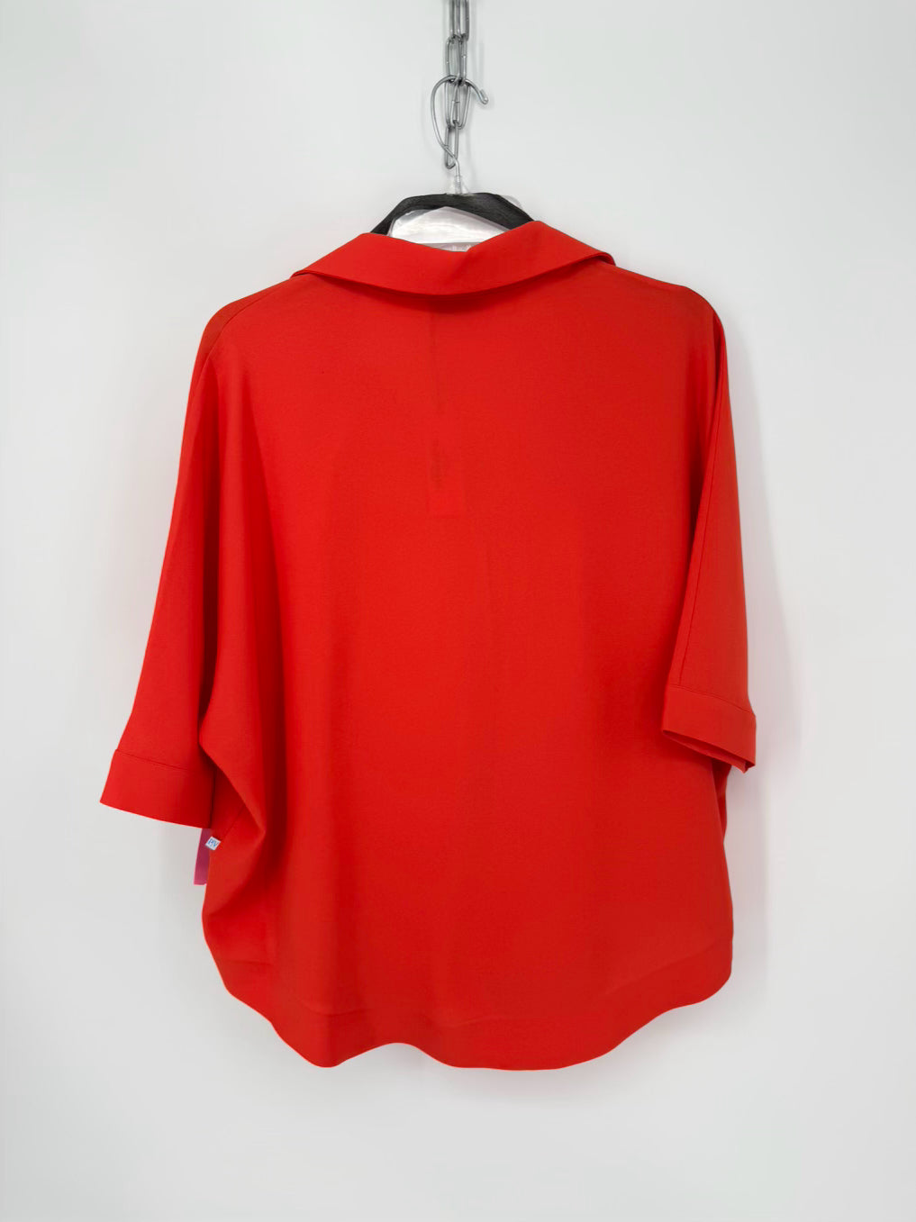 PERLAVERA Size Wmn's O/S Orange Blouse
