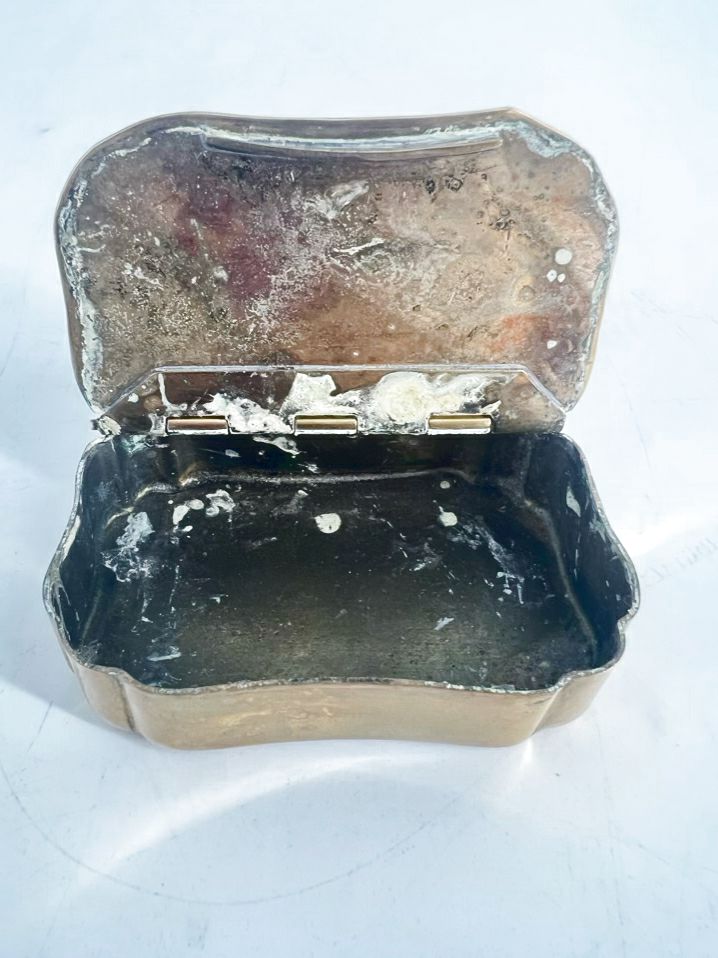 Gold Tone Brass 19th Century Trinket Box