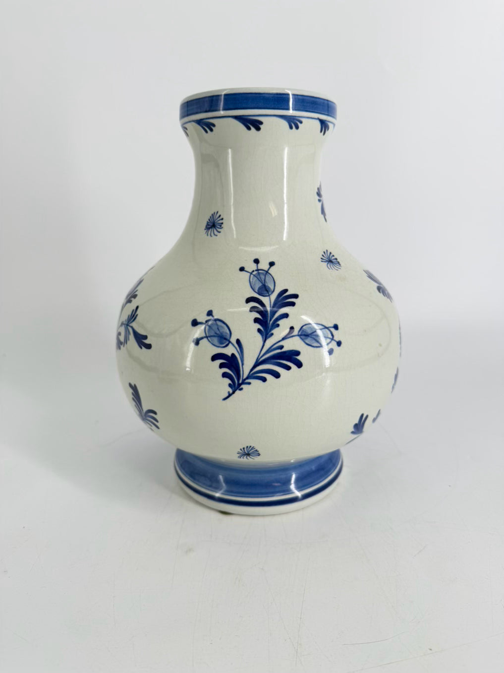 DELFT Blue & White Ceramic Vase