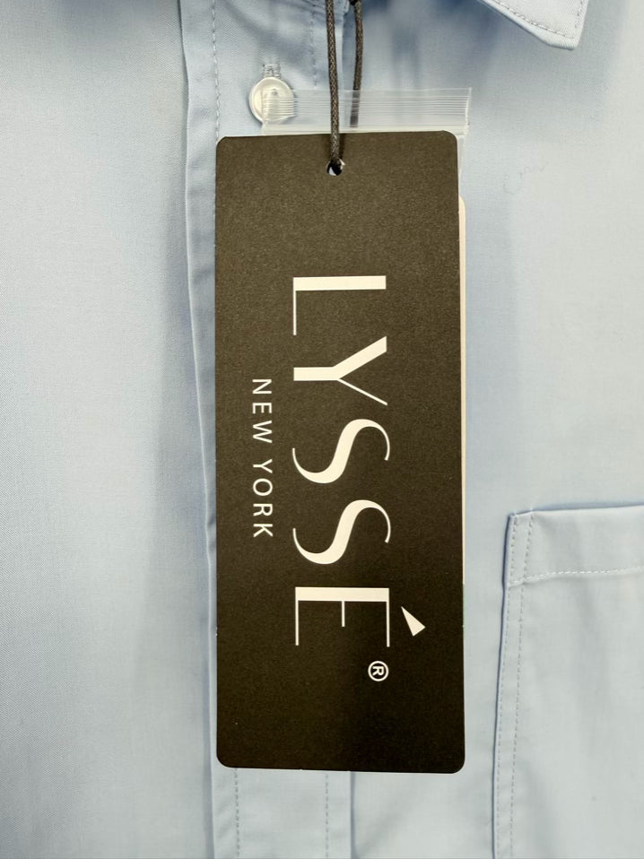 LYSSE Size M Powder Blue Blouse NWT