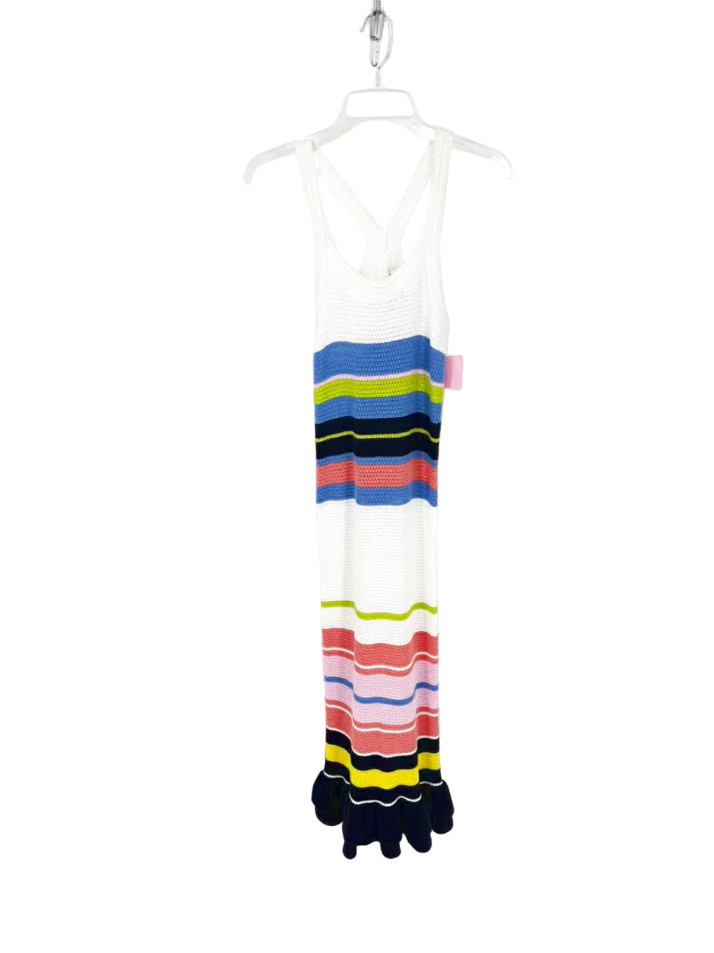 MARIE OLIVER Size S Cream & Multi-Color Knit Sleeveless Maxi-Dress NWT