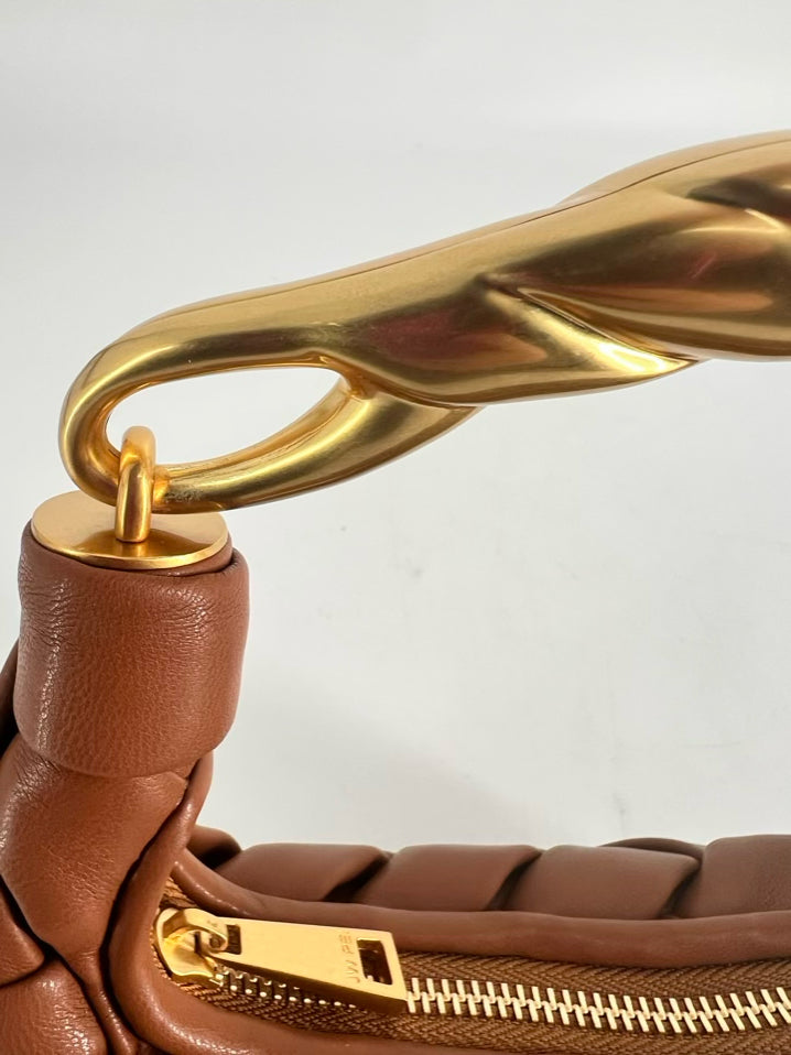 JW PEI Chestnut Woven Faux Leather Purse