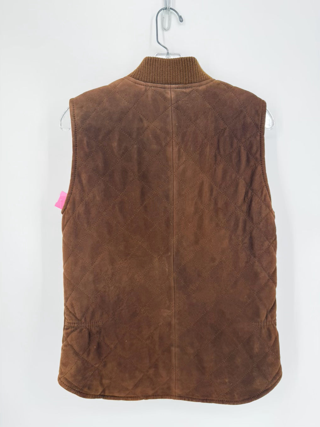 LORO PIANA Wmn's Size S Brown Cashmere Quilted Vest