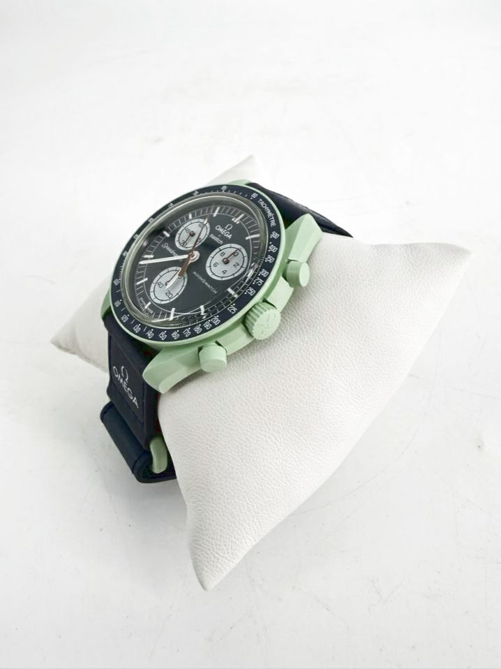 SWATCH X OMEGA Aqua & Blue Watch w/ Box