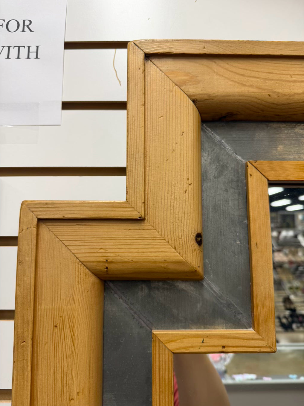SARREID LTD. Regency Wood & Metal Mirror