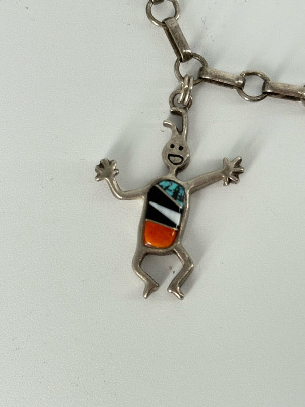 ROCK CRITTERS Sterling Gemstone Details Charm Bracelet