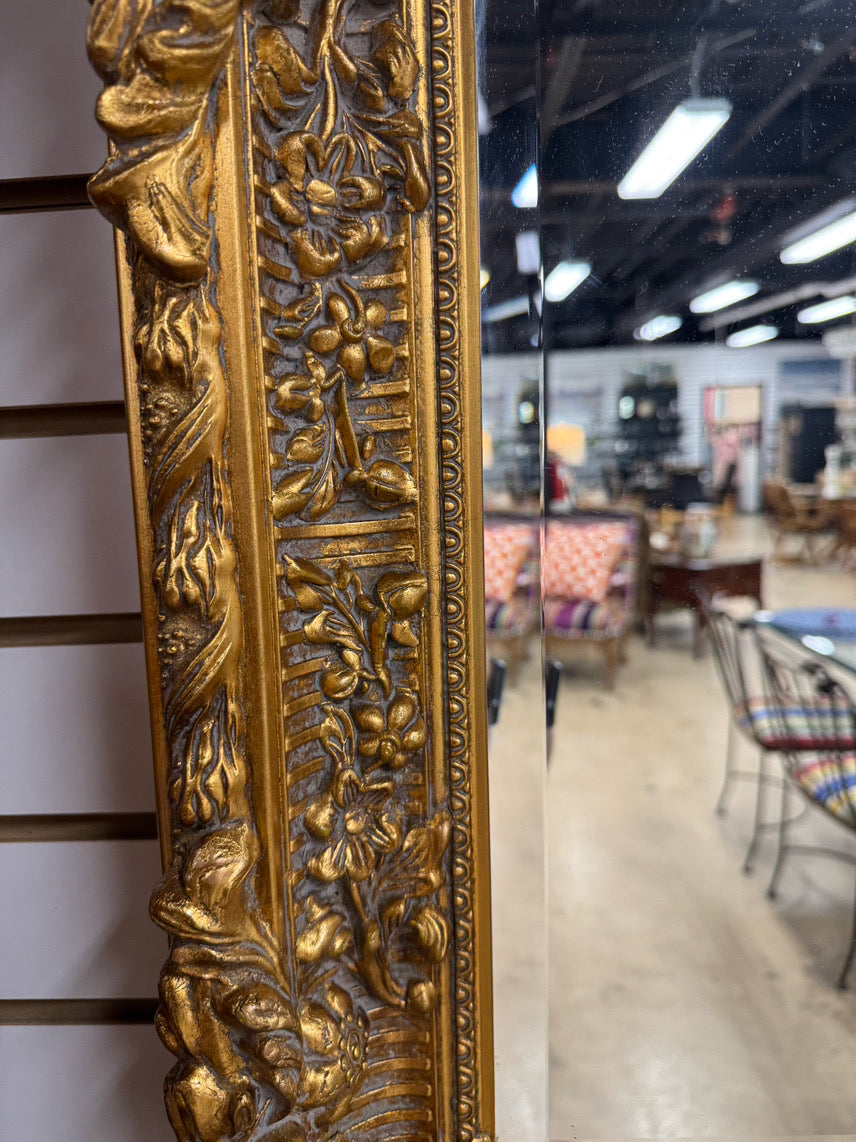 Gold Beveled Ornate Mirror