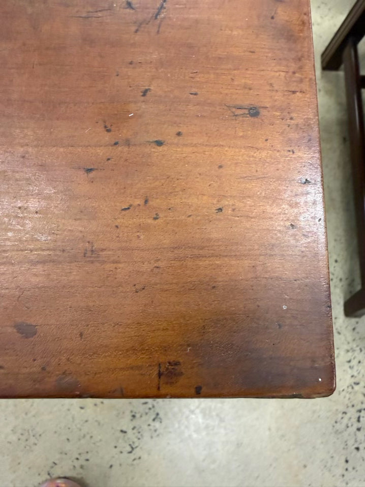 ANTIQUE Wood End Table w/ Drawer