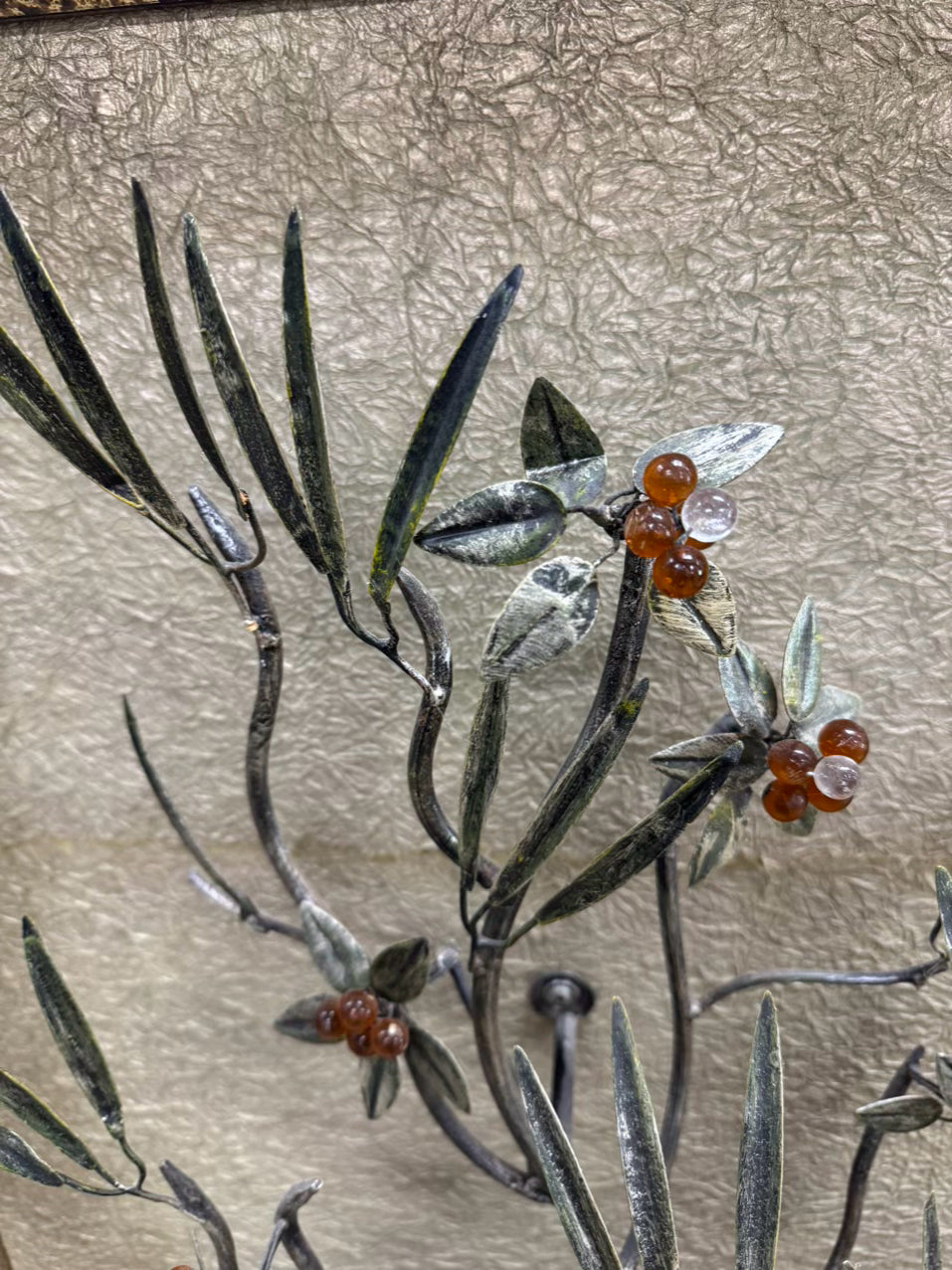 JOHN RICHARD Flower Sculpture in Frame