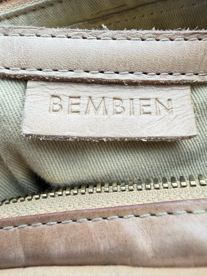 BEMBIEN Natural Leather Woven Purse