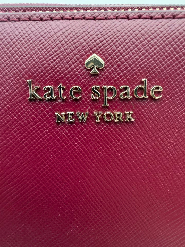 KATE SPADE Burgundy Leather Crossbody Bag