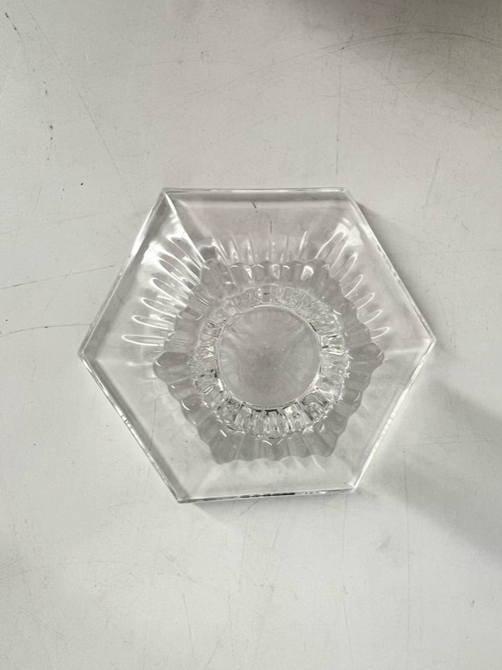 TIFFANY & CO. Clear Crystal Louis Comfort Collection Pair of Candle Sticks