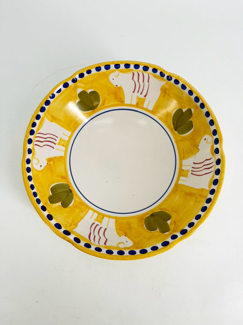 VIETRI SOMLIMENE Yellow & White Bowl