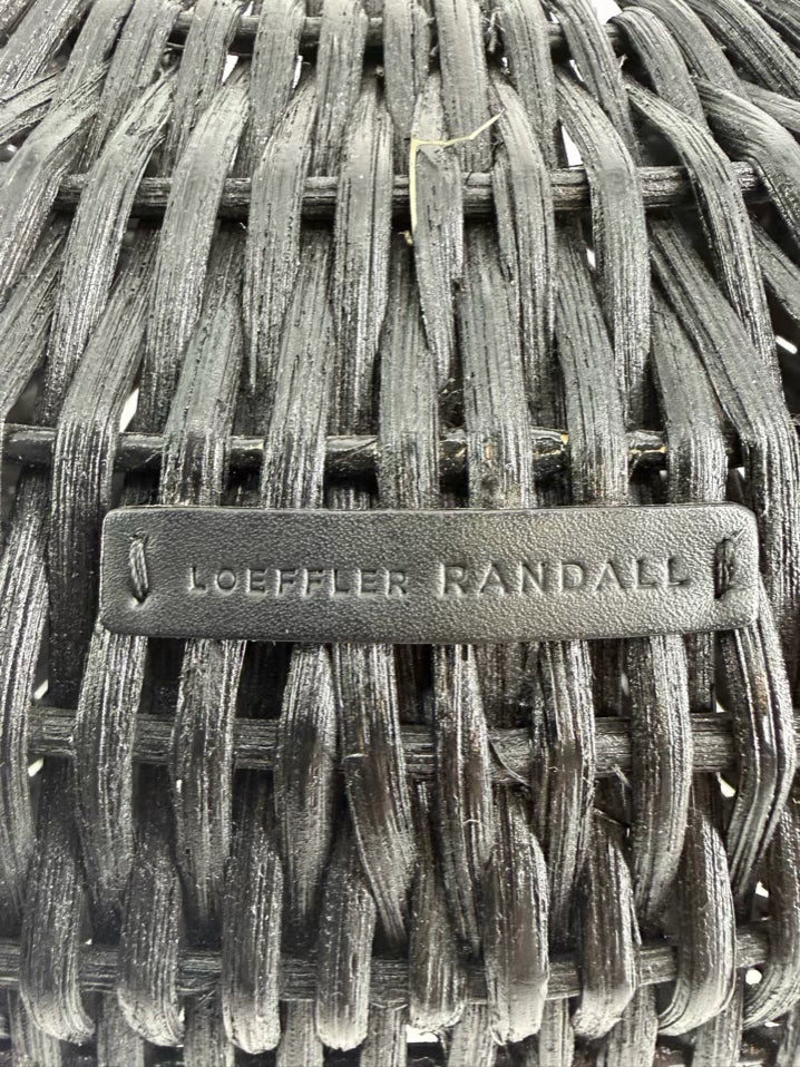 LOEFFLER RANDALL Black Wicker Purse