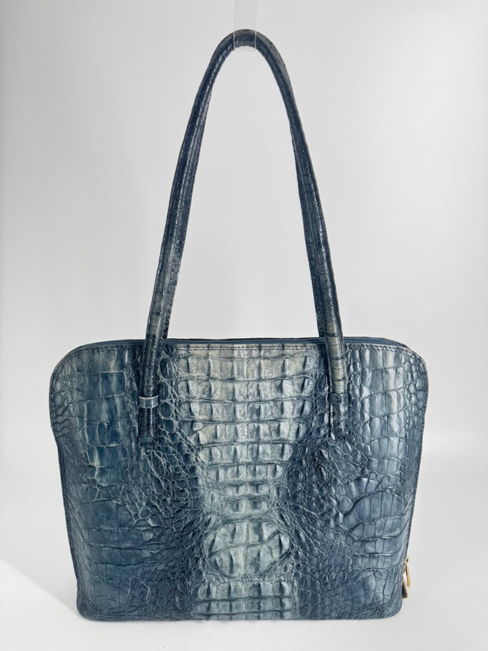 ALGO Teal Embossed Leather Purse