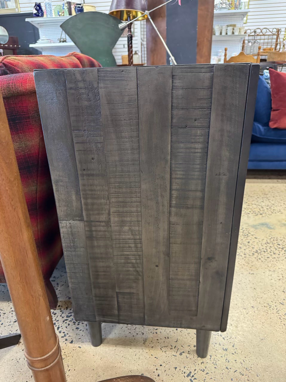 ASHLEY FURNITURE Dark Gray Wood Server