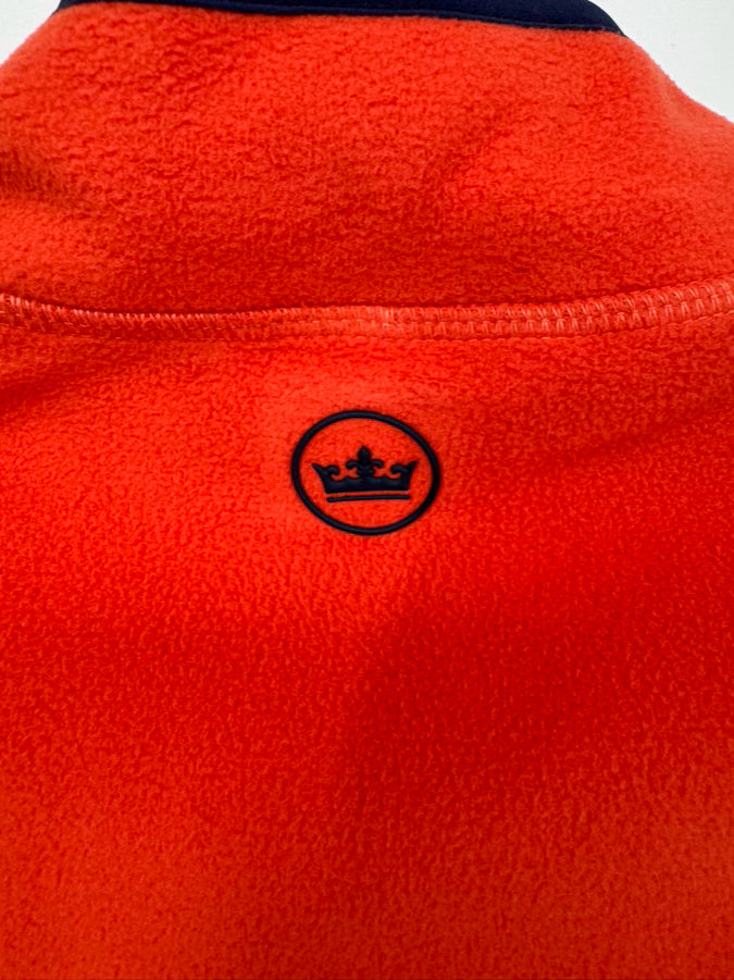 PETER MILLAR Size M Orange Fleece Vest NWT