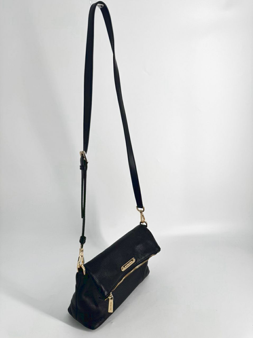 MICHAEL KORS Black Leather Crossbody Bag
