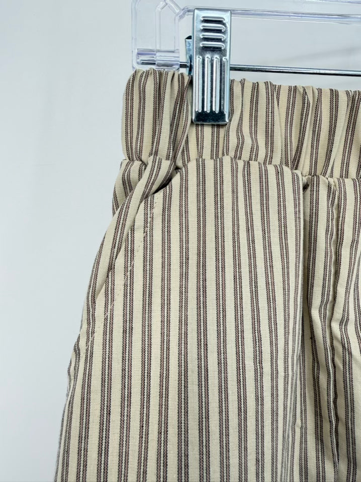 BOHEME Size M/L Taupe Stripe Barrel Pants NWT