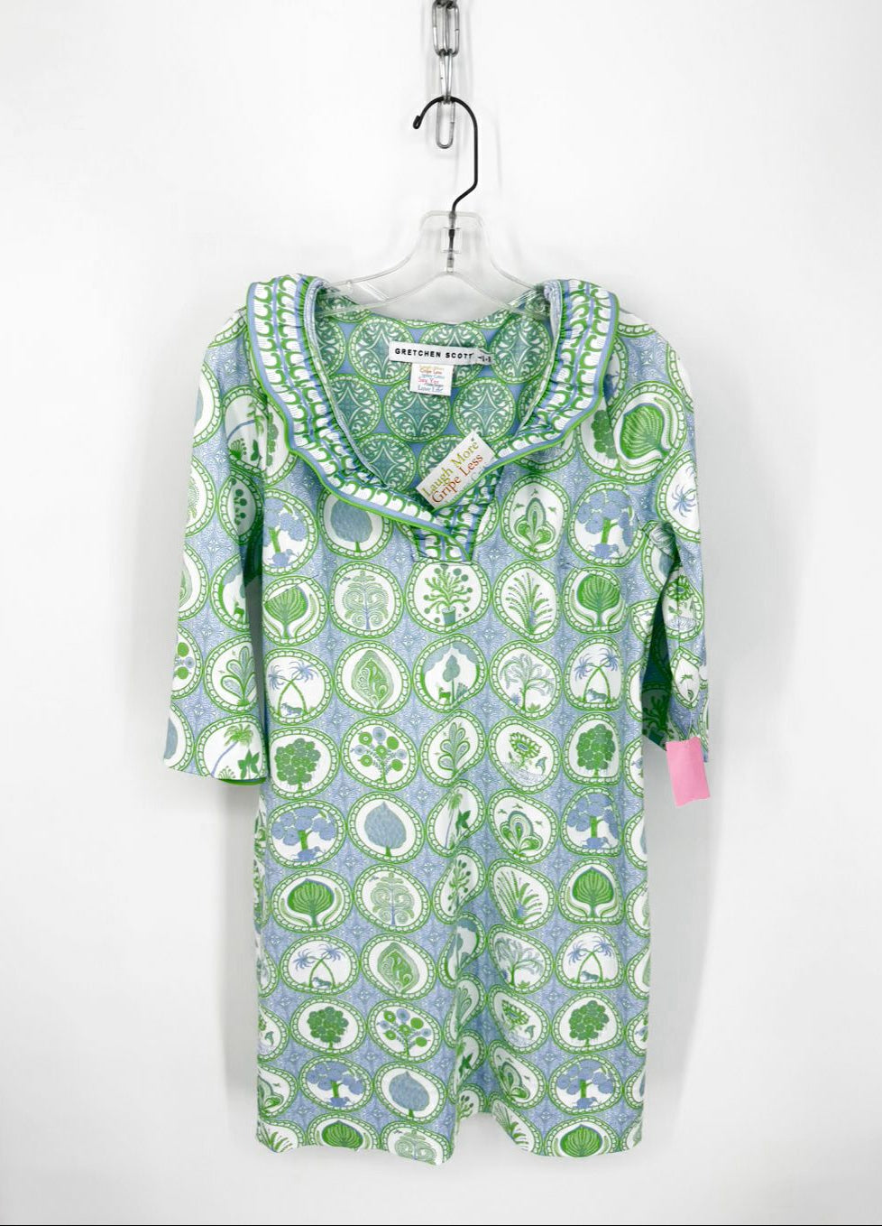 GRETCHEN SCOTT Size L Periwinkle Print Dress NWT