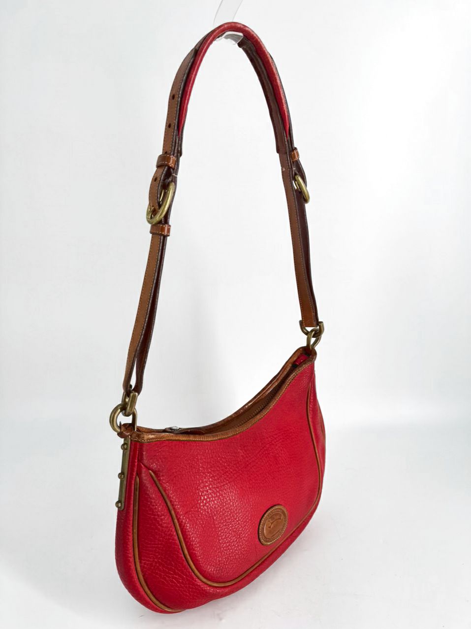 VINTAGE DOONEY & BOURKE Red & Brown Leather Purse