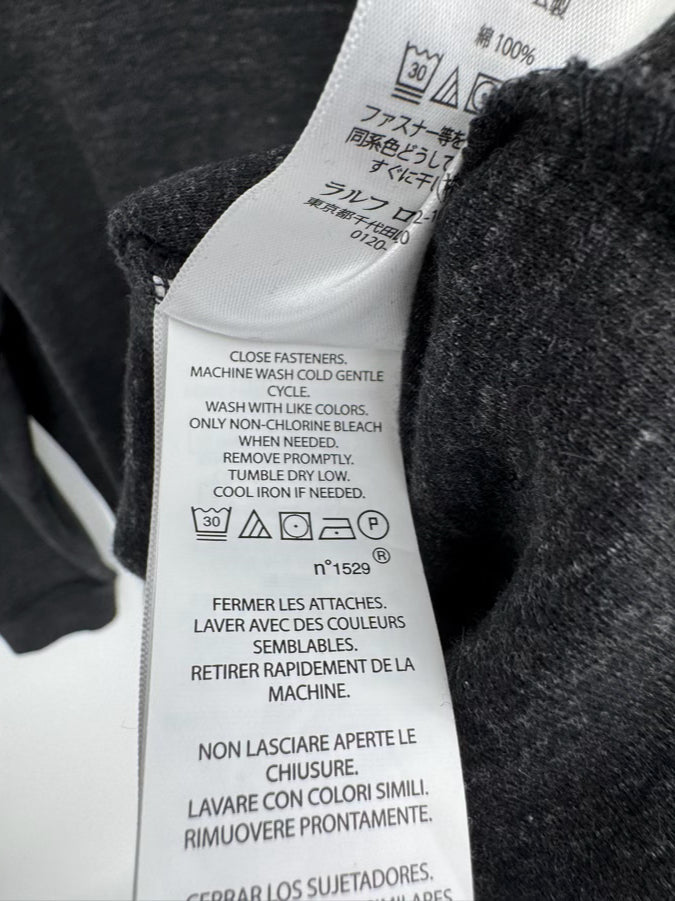POLO RALPH LAUREN Size L Charcoal Pullover NWT