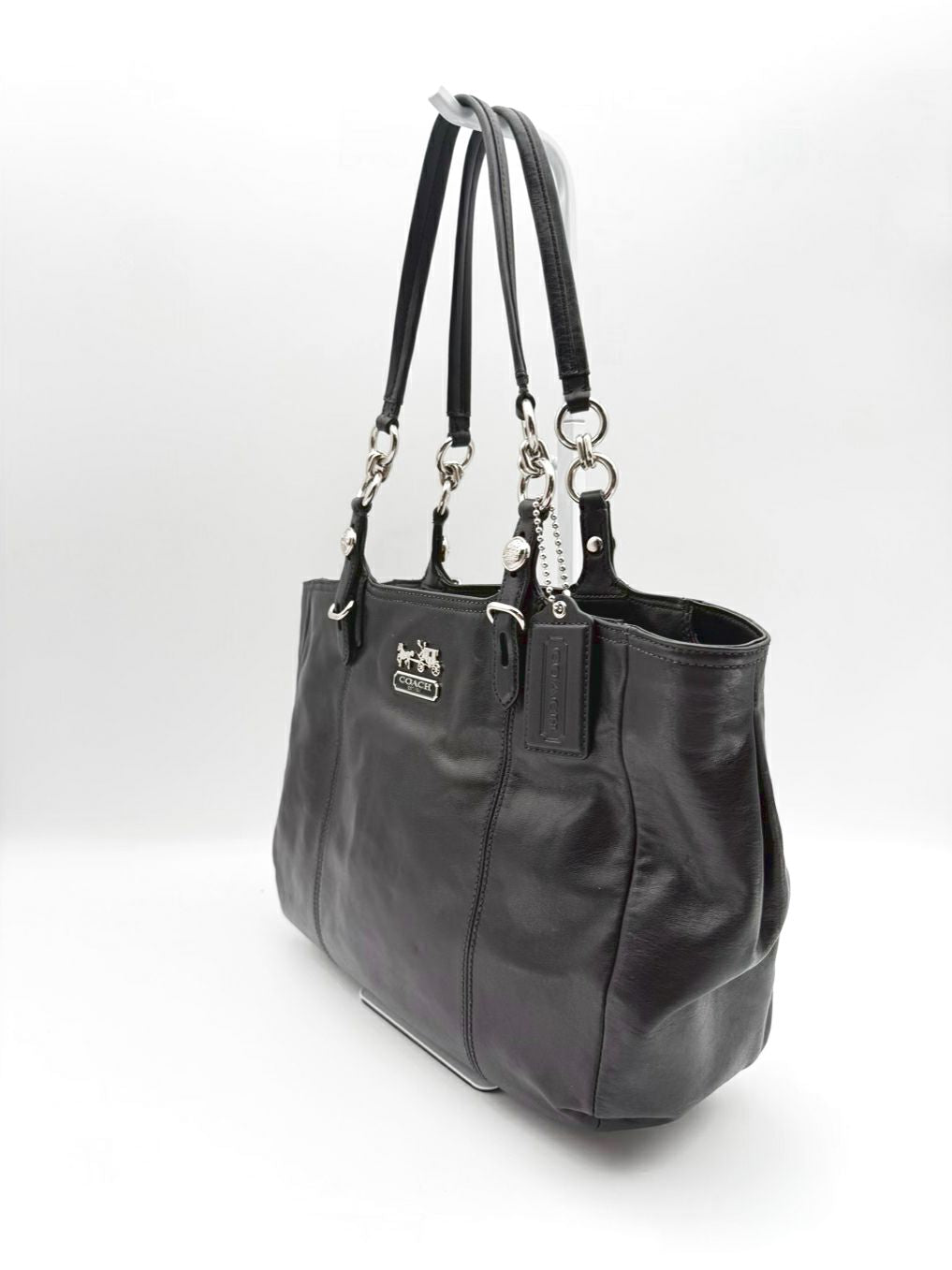 COACH Brooke Black Leather Hobo Bag