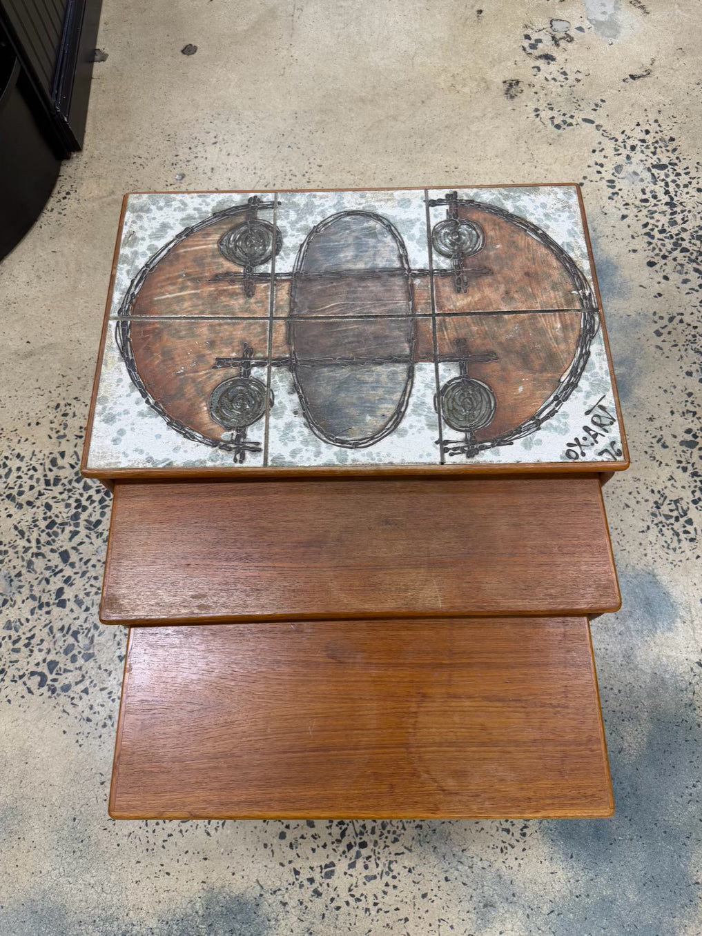 XO Teak Nesting Tables Made In Denmark