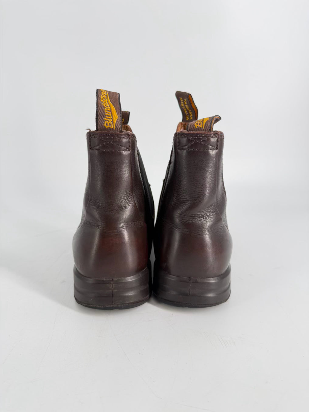 BLUNDSTONE Size 10 Cognac Leather Boots