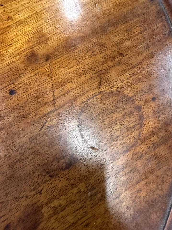 ANTIQUE ROUND Wood Tilt-Top Pedestal Table