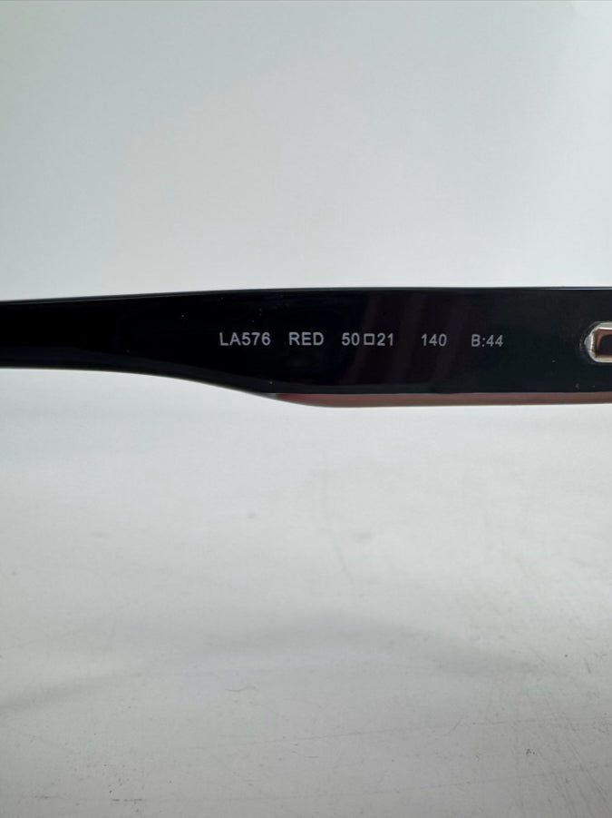 L.A.M.B. Red & Black Sunglasses w/ Case