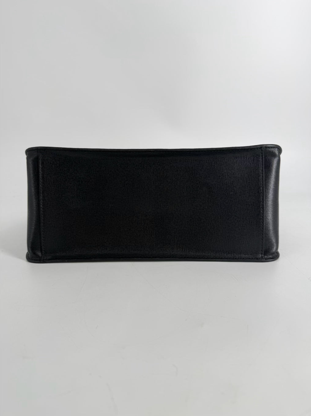 FURLA Bella Black Leather Top Handle Bag