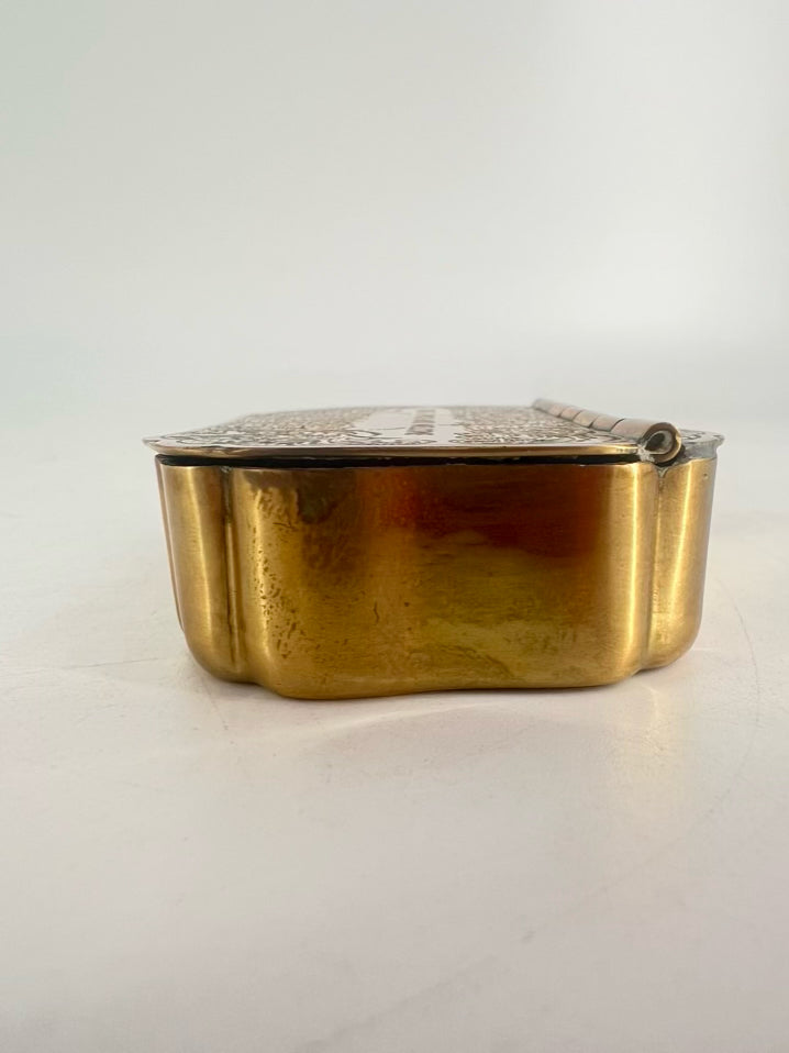 Gold Tone Brass 19th Century Trinket Box
